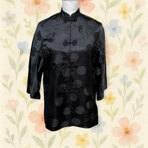 Black Satin Chinese Jacket